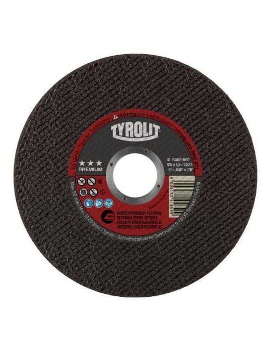 Disco Corte Plano 115X1X22.23 A60R BFP Premium [LOTE DE 10 Unidades] TYROLIT