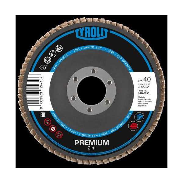 Disco Láminas 2EN1 Premium 27SLA 125X22,2 ZA60 725 [LOTE DE 6 Unidades] TYROLIT