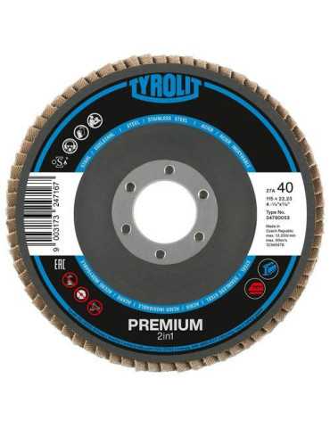 Disco Láminas 2EN1 Acero/Inoxidable Premium 125X22 ZA80 [LOTE DE 6 Unidades] TYROLIT