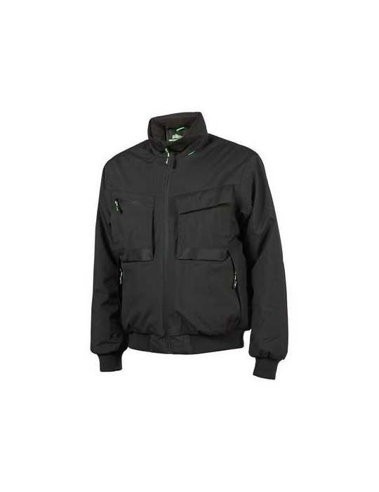 Chaqueta Bomber Trabajo Negro Carbón Kemi Talla XL U-POWER