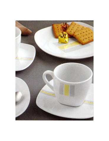 Juego 6 Tazas Cafe Green/Grey [LOTE DE 4 Unidades] UTANA