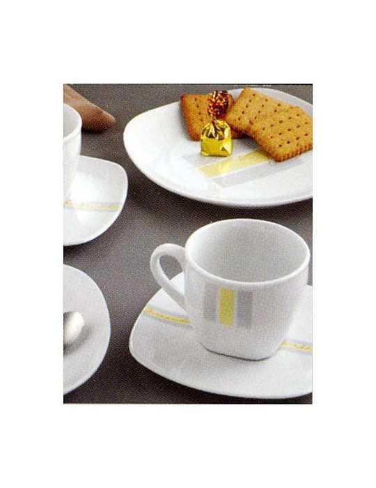 Juego 6 Tazas Cafe Green/Grey [LOTE DE 4 Unidades] UTANA