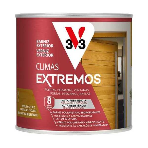 Barniz Climas Extremos Brillante Roble Oscuro 250M [LOTE DE 4 Unidades] V33