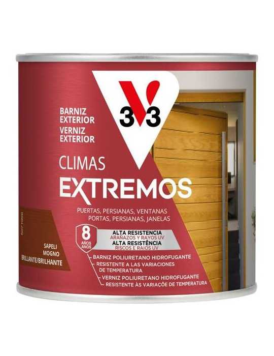 Barniz Climas Extremos Brillante Sapeli 250ML [LOTE DE 4 Unidades] V33