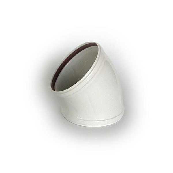 Codo con Juntas 88 125 mm Aluminio Blanco [LOTE DE 2 Unidades] VACUFLEX