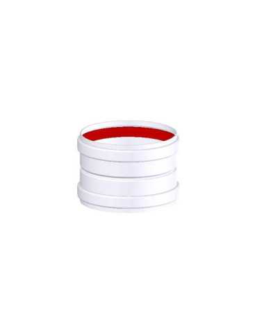Manguito Unión 125 mm Aluminio Blanco [LOTE DE 4 Unidades] VACUFLEX