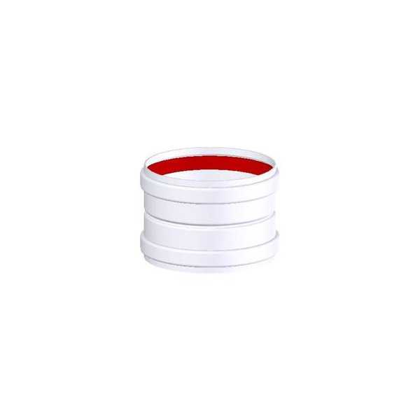 Manguito Unión 125 mm Aluminio Blanco [LOTE DE 4 Unidades] VACUFLEX