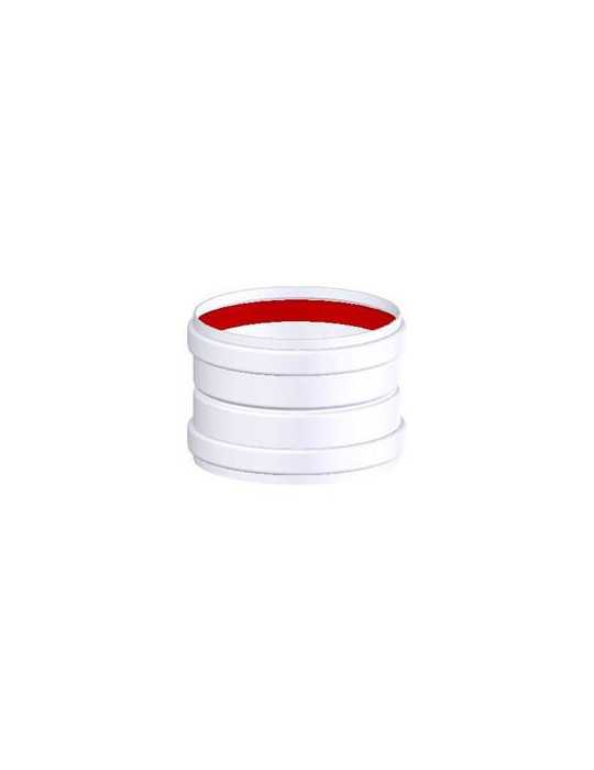 Manguito Unión 125 mm Aluminio Blanco [LOTE DE 4 Unidades] VACUFLEX