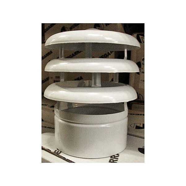 Deflector 3 Aros 125 mm Aluminio Blanco [LOTE DE 2 Unidades] VACUFLEX