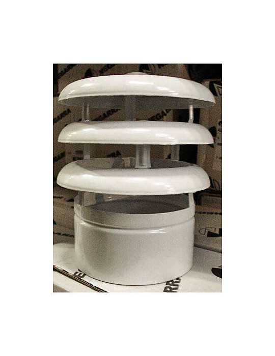 Deflector 3 Aros 125 mm Aluminio Blanco [LOTE DE 2 Unidades] VACUFLEX