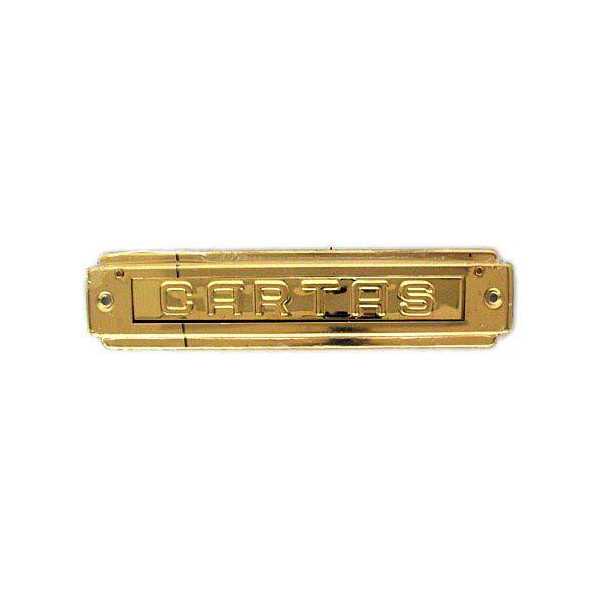 Placa Buzón 220X50 Latón Pulido 2102 [LOTE DE 2 Unidades] VALBRIC