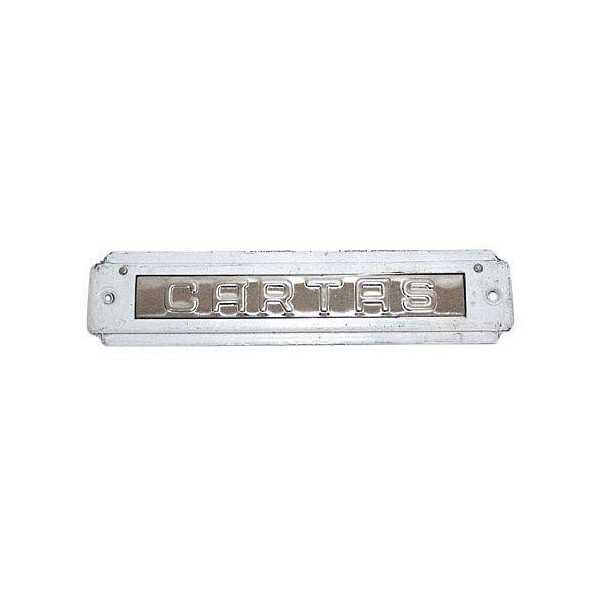 Placa Buzón 220X50 Acero Inoxidable 2104 [LOTE DE 2 Unidades] VALBRIC