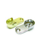 Soporte Tubo Oval 15MM Lateral Niquel 10605 [LOTE DE 36 Unidades] VALBRIC