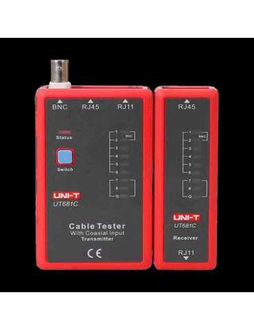 Comprobador Tester de Cables RJ45/RJ11/BNC UT681C [LOTE DE 2 Unidades] VARTA