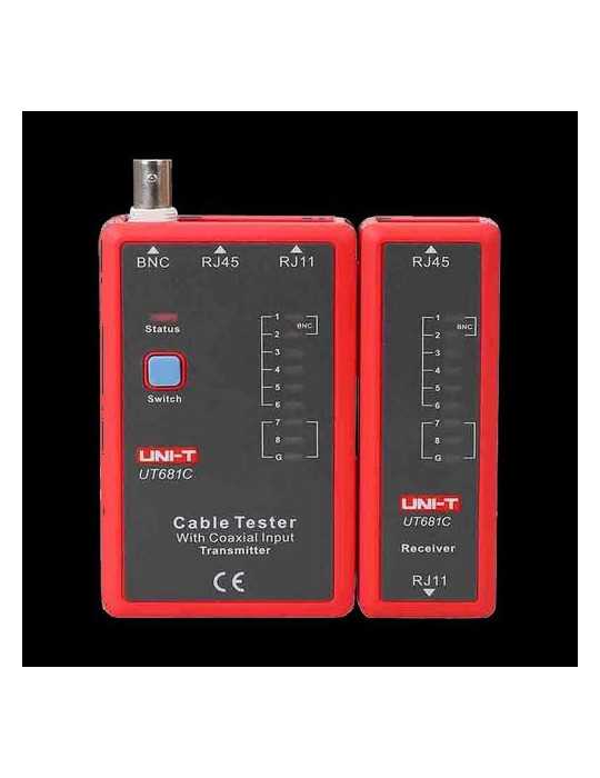 Comprobador Tester de Cables RJ45/RJ11/BNC UT681C [LOTE DE 2 Unidades] VARTA