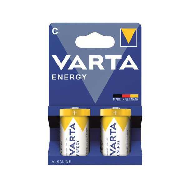 Pila Alcalina Energy LR14 (BL-2) [LOTE DE 12 Unidades] VARTA