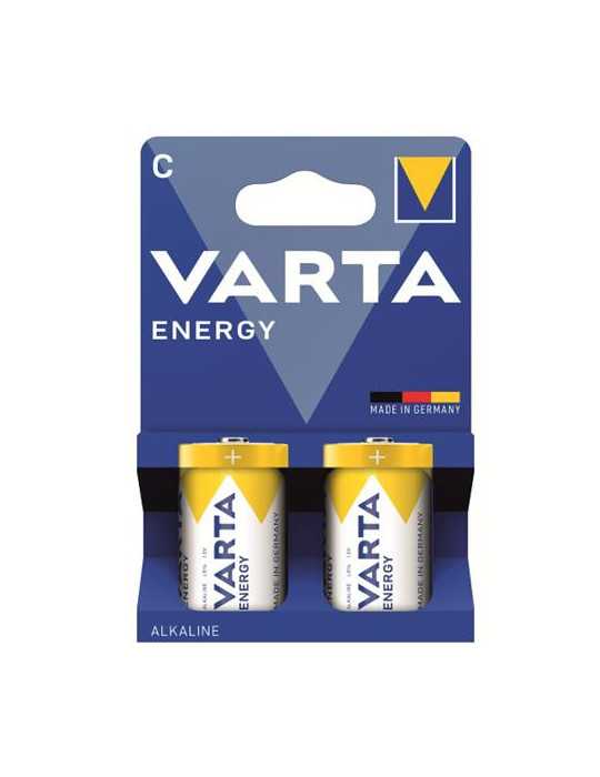 Pila Alcalina Energy LR14 (BL-2) [LOTE DE 12 Unidades] VARTA