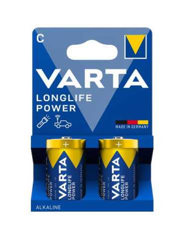 Pila Alcalina Longlife Power LR14 (BL-2) [LOTE DE 12 Unidades] VARTA