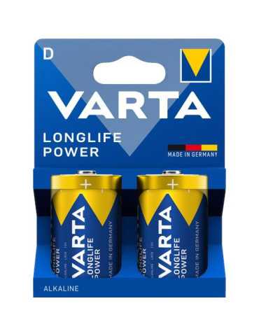 Pila Alcalina Longlife Power LR20 (BL-2) [LOTE DE 8 Unidades] VARTA