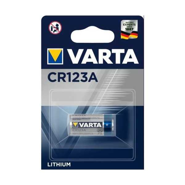 Pila Litio CR123A 3V 6205 [LOTE DE 8 Unidades] VARTA