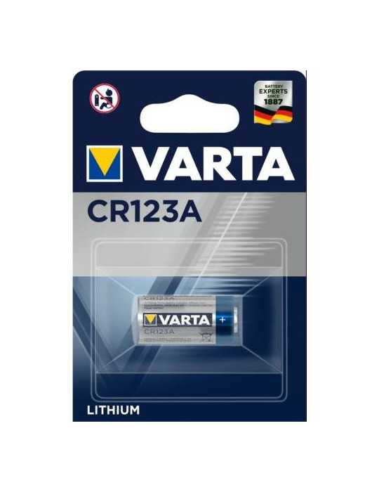Pila Litio CR123A 3V 6205 [LOTE DE 8 Unidades] VARTA