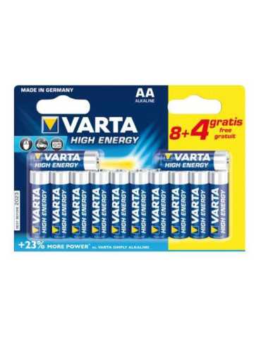 Pila Alcalina Energy LR06 (BL, -8+4) [LOTE DE 6 Unidades] VARTA