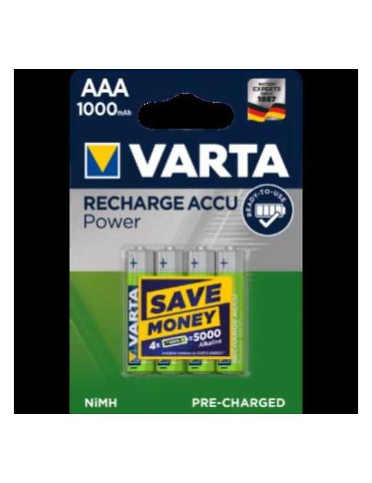 Pila Recargable Ni-MH R3 1000 (BL-4) 5703301404 [LOTE DE 2 Unidades] VARTA