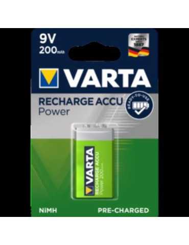 Pila Recargable Ni-MH. 6F22 (BL-1) 56722101401 [LOTE DE 2 Unidades] VARTA