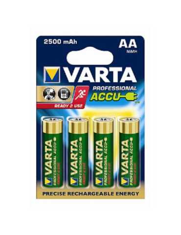 Pila Recargable Ni-MH R6 2500 (BL-4) 5716101404 [LOTE DE 2 Unidades] VARTA
