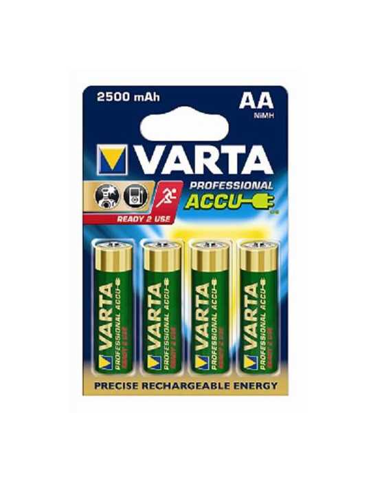 Pila Recargable Ni-MH R6 2500 (BL-4) 5716101404 [LOTE DE 2 Unidades] VARTA