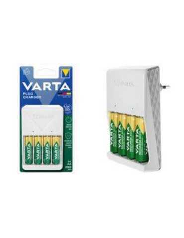 Cargador Plug Charger Pilas 4AA 2100 [LOTE DE 2 Unidades] VARTA