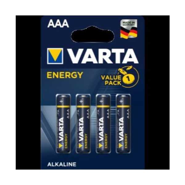 Pila Alcalina Energy LR03 (BL.-4) 04103229414 [LOTE DE 16 Unidades] VARTA