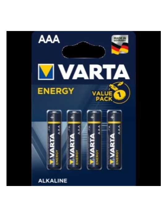 Pila Alcalina Energy LR03 (BL.-4) 04103229414 [LOTE DE 16 Unidades] VARTA