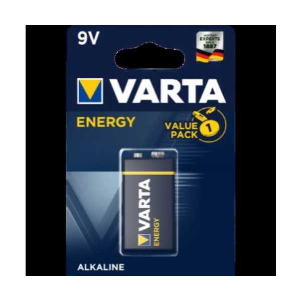 Pila Alcalina Energy 6LR61 (BL.-1) 04122229411 [LOTE DE 14 Unidades] VARTA