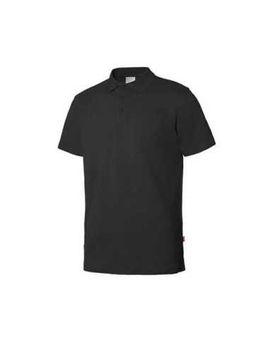 Polo Stretch MC Hombre Negro S [LOTE DE 2 Unidades] VELILLA