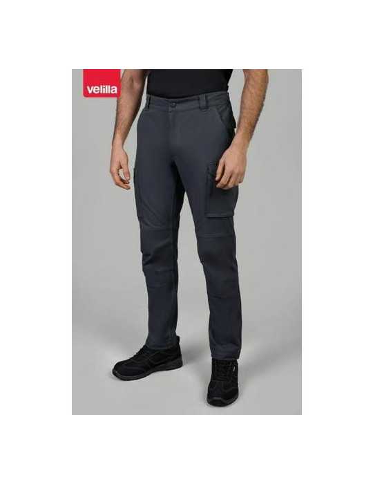 Pantalón 4-XTREME Multibolsillo Gris Oscuro L VELILLA