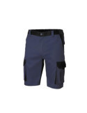 Bermuda Bicolor Multibolsillos Azul Mar/Negro Talla 50 [LOTE DE 2 Unidades] VELILLA