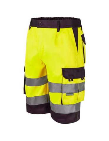 Bermuda Alta Visibilidad Ama. fluor/Marino Talla S [LOTE DE 2 Unidades] VELILLA