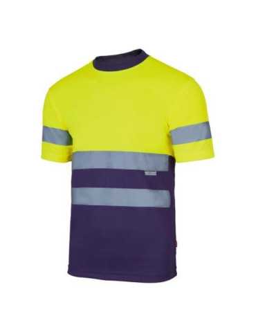 Camiseta Alta Visibilidad Ama. fluor/Marino Talla XL [LOTE DE 4 Unidades] VELILLA