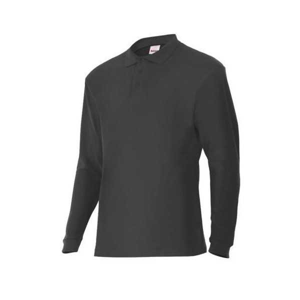 Polo Manga Larga Negro P105503 0 Talla 2XL [LOTE DE 2 Unidades] VELILLA