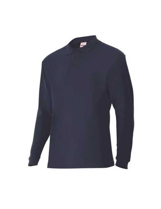 Polo Manga Larga Azul Navy P105503 61 Talla M [LOTE DE 2 Unidades] VELILLA