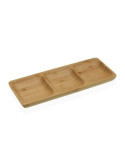 Fuente 3 Compartimentos Bambú 26X10X2CM 19910304 [LOTE DE 6 Unidades] VERSA
