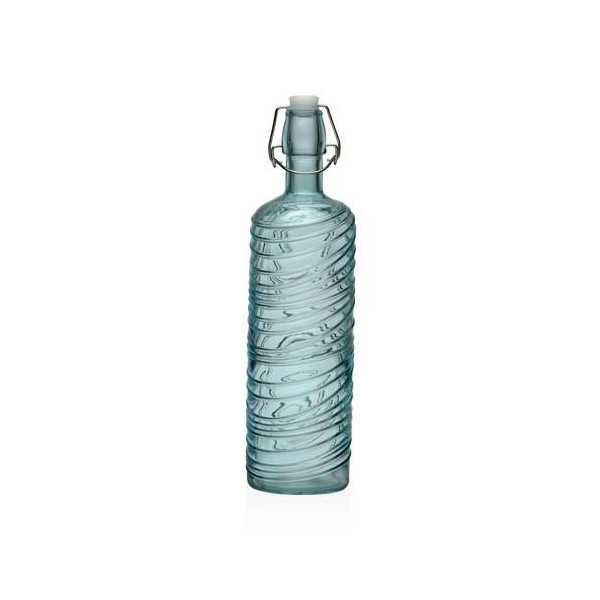 Botella Turquesa 1000ML 8.2X8.2X30.6CM 22500087 [LOTE DE 10 Unidades] VERSA