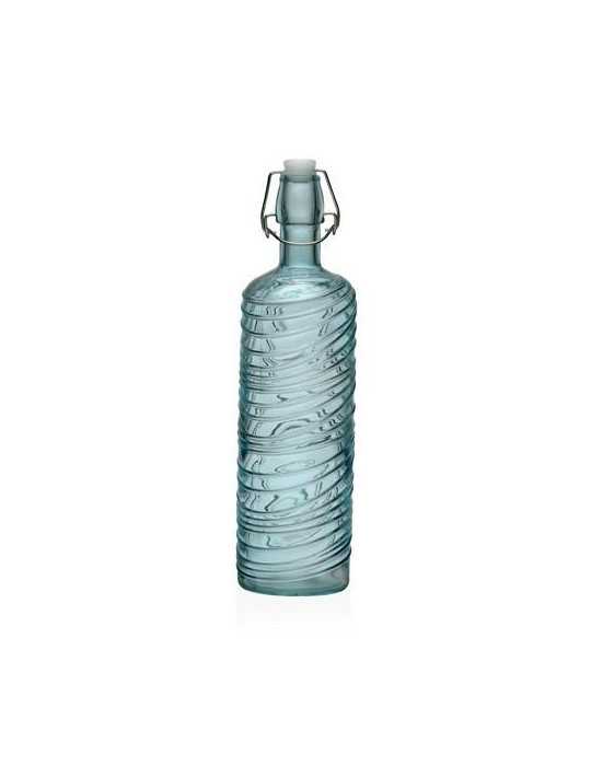 Botella Turquesa 1000ML 8.2X8.2X30.6CM 22500087 [LOTE DE 10 Unidades] VERSA