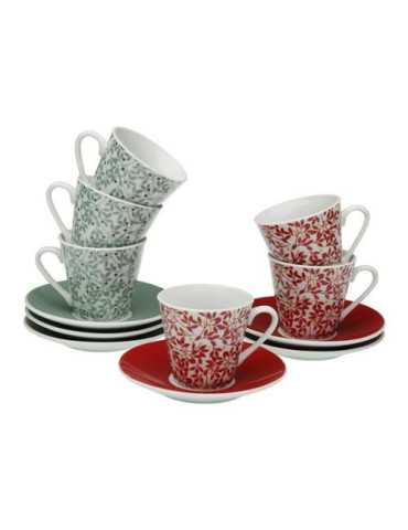 Set 6 Tazas Cafe Nina Color Surtido 20090584 [LOTE DE 4 Unidades] VERSA