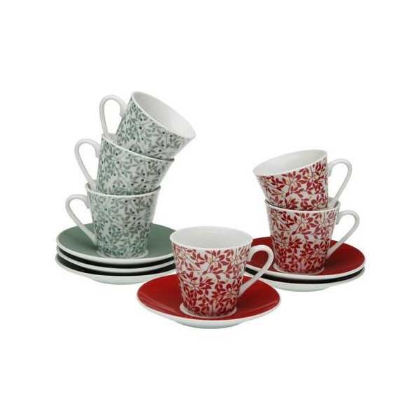 Set 6 Tazas Cafe Nina Color Surtido 20090584 [LOTE DE 4 Unidades] VERSA