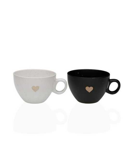 Taza Desayuno Ellis Color Surtido Corazon 46ML [LOTE DE 8 Unidades] VERSA