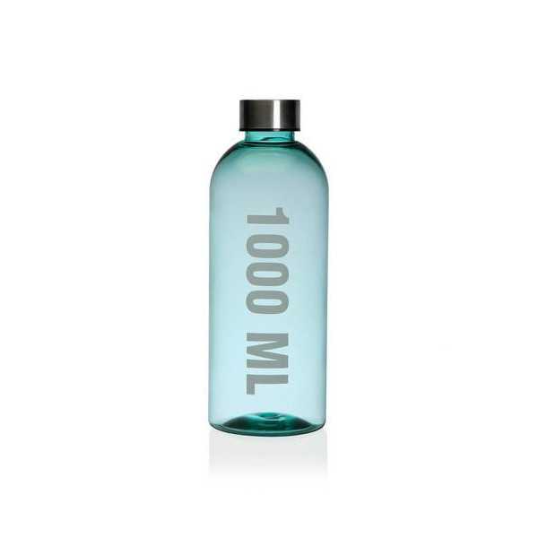 Botella Azul 1000ML 8.7X8.7X24.5CM 22080015 [LOTE DE 8 Unidades] VERSA