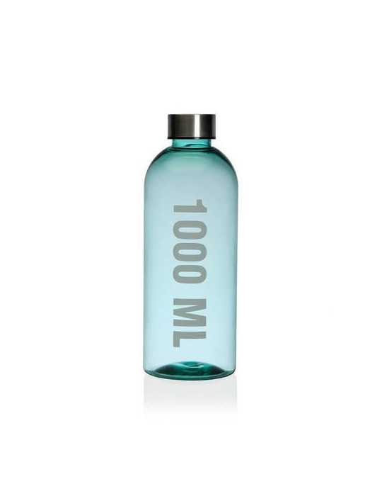 Botella Azul 1000ML 8.7X8.7X24.5CM 22080015 [LOTE DE 8 Unidades] VERSA