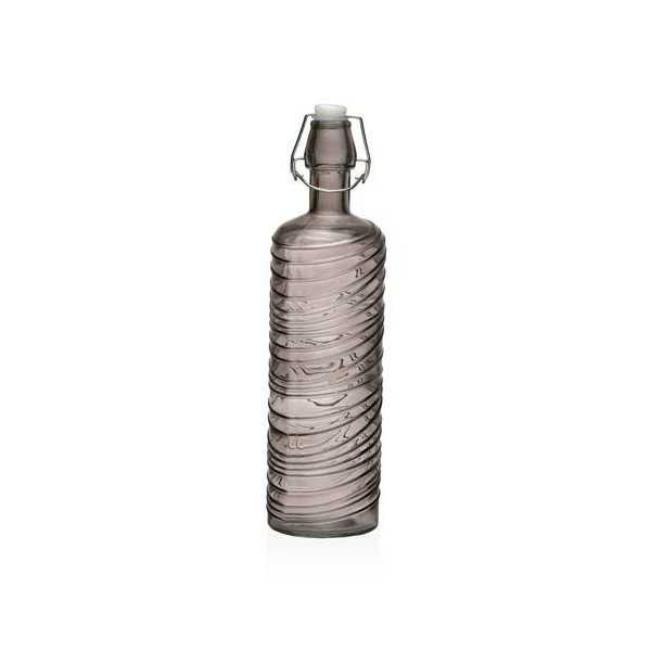 Botella Gris 1000ML 8.2X8.2X30.6 22500088 [LOTE DE 10 Unidades] VERSA